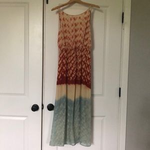 XS Petite Andree DeLair silk maxi dress